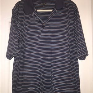 Men’s striped polo